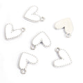 Colorful Enamel Heart Jewelry Components For DIY Earrings And Bracelets Charms view 11