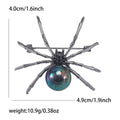 Spider and Pearl Metal Brooch in Four Color Finishes view 8