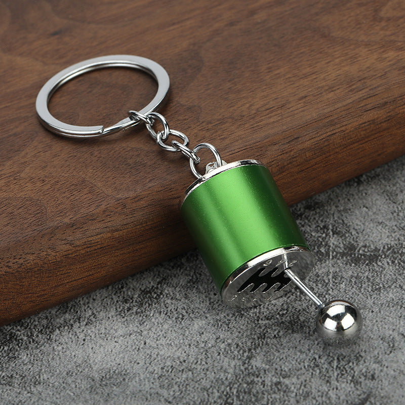 Manual Gear Shift Model Metal Keychain Stress Relief Toy Charm