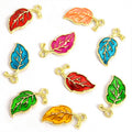 Enamel-Look Leaf Alloy Charms in 6 Styles for Jewelry Crafts view 5
