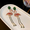 Flamingo Crystal Tassel