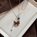 Velvet Grape and Horse Pendant Necklaces in Four Designs view 9