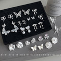 Assorted Silver Multi-Style Stud Earrings 14 Variants view 4