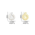 Rhinestone Sun Eye Charms in Gold and Silver Tones, Nine Colors view 2