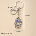 Filigree Hamsa Evil Eye Keychains Gold Silver 2 Finishes view 5
