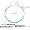 TXP138 Green-Silver Necklace
