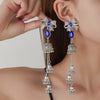 Blue Bow Jhumkas