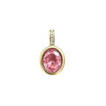Gold Tone Chain Necklaces With Twelve Oval Birthstone Pendants view 5