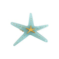 Starfish Acetate Duckbill Hair Clips Mint and Blue view 5