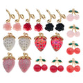 Red Cherry and Strawberry Metal Charms with 9 Listed Options view 5