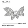 Leaf Brooch with Pearl-look Center In 3 Color Variants view 5