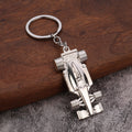 Formula Racing Car Metal Keychain, Four Color Finishes view 3