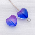 Transparent 8mm Glass Heart Beads in Ten Individual Colors view 12