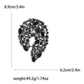 Crystal Teardrop Swirl Brooch in Nine Colors for Jackets Scarves and Lapels view 10