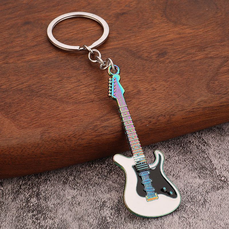 Y2K Colorful Guitar Zinc Alloy Keychain Bag Charm Accessory