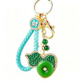 Jade Look Gourd Keychains in Yellow and Green Finishes view 5
