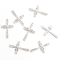Crystal-Accented Gold Silver Cross Alloy Jewelry Pendants in 2 Styles view 5