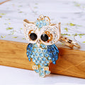 Mixed Jeweled Owl Keychains in Seventy Nine Colors Constructions and Pom Styles view 3