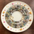 Mixed Twelve Millimeter Flat Bead Necklaces With Three Clasps view 4