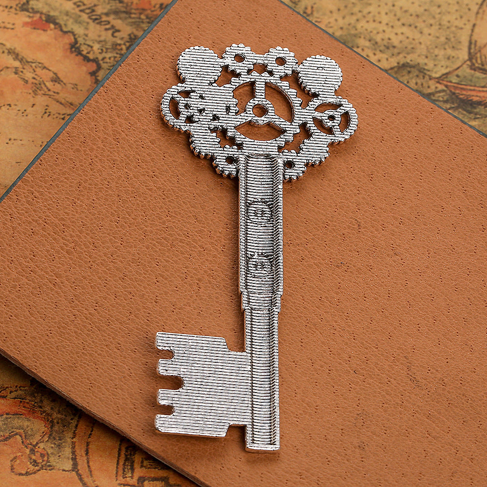 71x32mm Gear Key Alloy Charm Pendant