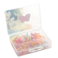 Fluorescent Color Mini Hair Elastic Bands in Storage Box view 5