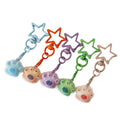 Flocked Cat Paw Star-Clasp Charms in Five Pastel Colors view 5