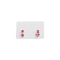 Red Chinese Character Stud Earrings Four Piece Assortment view 5