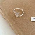 Open Rings Clear Sphere And Gold Marquise Crystal Styles view 8