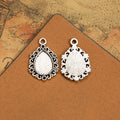 Teardrop Scallop Pendant Trays in Five Metal Finishes view 2