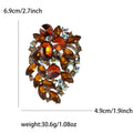 Medium Crystal Grape Cluster Brooch in Ten Colorways view 9