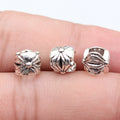 8.1x8.1x7.1mm 1g Antique Silver Zinc Alloy Large Hole Spacer Beads for DIY Bracelet Jewelry Making