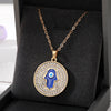 Gold Crystal Hamsa