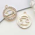 Alloy Metallic Zodiac Metal Charms with 14 Listed Options view 11