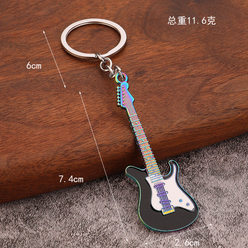 Y2K Colorful Guitar Zinc Alloy Keychain Bag Charm Accessory