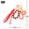 Glitter Bead Butterfly Charm Keychain Wrist Strap Pendant view 2
