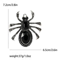 Large Crystal Spider Brooch in 3 Color Options for Jackets and Scarves view 6