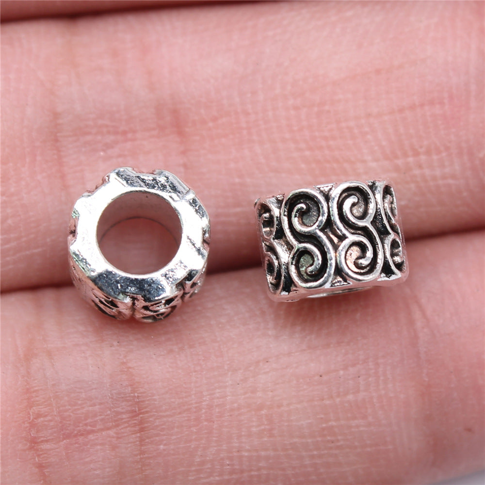 9x9x7mm 1.6g Zinc Alloy Large Hole Loose Metal Beads for Bracelet Necklace Jewelry Making