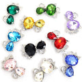 Faceted Crystal Cat Charms in Ten Colors and Two Metal Tones view 3