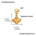 Gold Elephant Clover Charm Bracelet And Clip-On Pendant Charms view 8