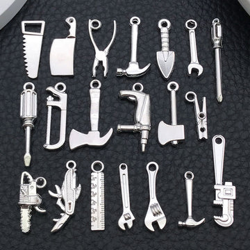 Metallic Tool Charms in Assorted Designs and Finishes