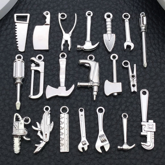 Alloy Blue Hand Tool Metal Charms with 26 Listed Options