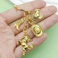 Western Cowboy Charm Keychains in 31 Pictured Variations for Bags and Keys view 3