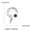 Black Silver Flower