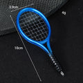 Mini Tennis Racket Charm Pendant Metallic Finish Six Colors view 3