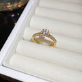 Crystal Open Rings Dual Square Purple Halo Six Styles view 8