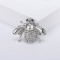 Crystal Bee Brooch With Pearl Body Decorative Lapel Pin view 4