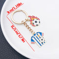 Trophy Shoe or Jersey Soccer Theme Keychains with Metal Hardware view 8
