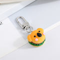 Animal Hamburger Clip Keychains in Four Character Designs view 2