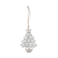 Rhinestone Christmas Tree Snowflake Metal Hanging Ornaments view 5