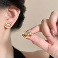 Gold-Tone Rocking Horse Huggie Earrings - One Style view 3